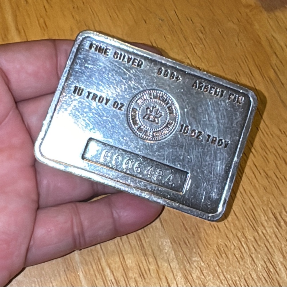 10 Troy Ounces Canadian Fine Silver Bar ✨SOLD✨ - Picture 7 of 9